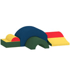 Qaba Toddlers Climbing Foam Climbing Blocks - 5-Piece - Multicolor-Includes five blocks that toddlers can freely combine into various fun shapes