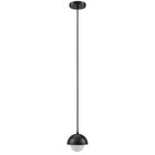 Modway Eclipse Globe Pendant Light - Black-Globe Pendant Light