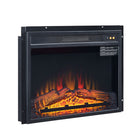 Manhattan Comfort Electric Fireplace Insert - Black-Electric Fireplace Box for Indoor Heating Usage