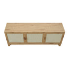 Manhattan Comfort Sheridan 62.99" Mid-Century Modern TV Stand - Nature-15.66" L x 62.99" W x 24.01" H