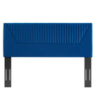 Modway Patience Channel Tufted Performance Velvet Twin Headboard - Navy-7 Mounting Positions