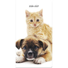 DateWorks 2026-2027 Monthly Pocket Planner - 3.5" x 6.5" - Buddies - English-6.5" x 3.5" size perfect for on the go planning