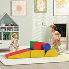 Soozier Soft PU Leather Climbing Blocks for Toddlers - Multicolored - Set of 5-Designed to let infants and toddlers climb, crawl, explore and slide 