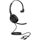 Jabra Evolve2 50 Mono Wired USB-C/A and Bluetooth Headset - Unified-Work-anywhere professionalism, with noise cancelling microphone technology