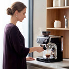 HOMCOM Espresso Machine with Built-in Grinder and Milk Frother - Black-Auto shut-off after 15 minutes of standby saves energy and ensures home safety