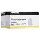 Coastwide Professional Garbage Bags - Strong - 30" W x 38" L - Clear - 200 Pack-Highly resistant to puncture and tearing