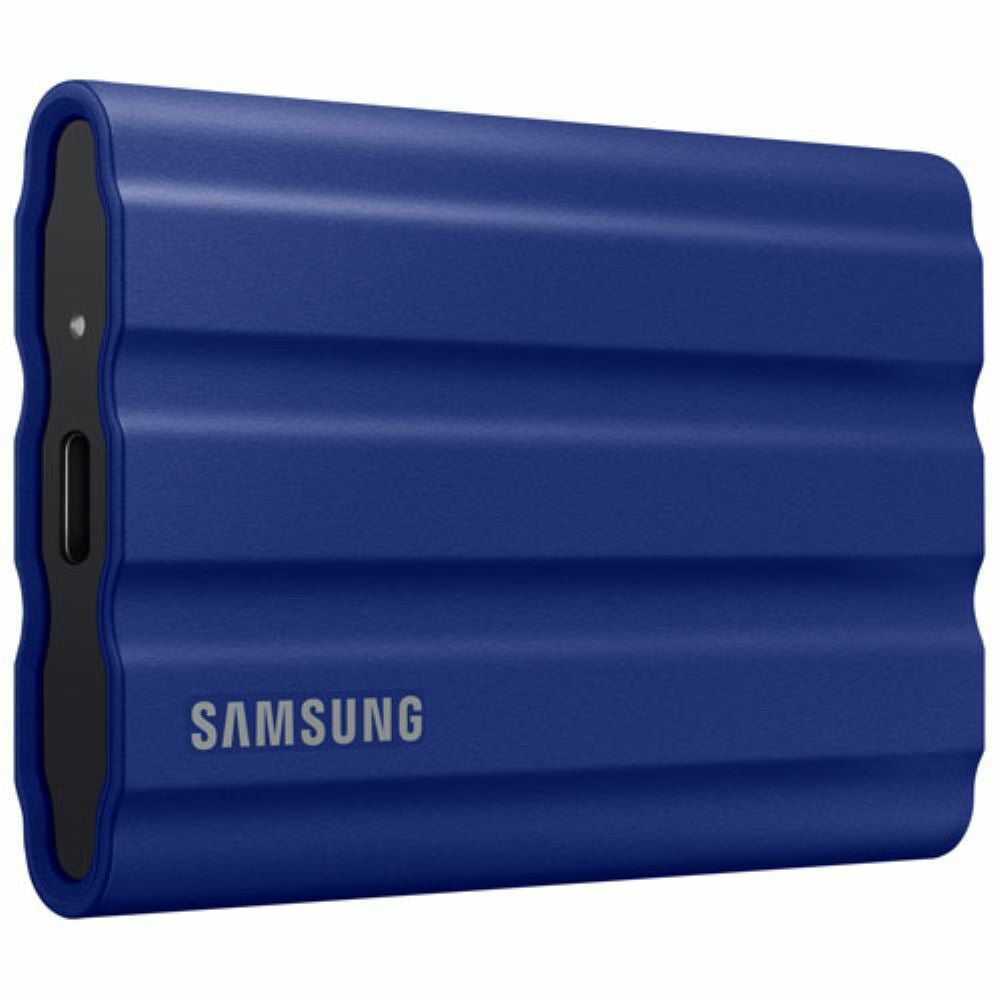 Samsung - T7 2TB USB 3.2 Gen. 2 Shield Portable SSD - Blue