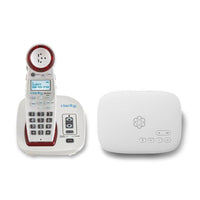 Ooma Senior Phone Service Bundle with Concierge Service and Clarity Amplified Cordless Phone - White-Never miss an important call with a visual ringer, adjustable ringer volume, and adjustable speaker volume for the hearing impaired