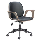 Zuo Ali Office Chair - Black-Armrest support