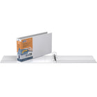 QuickFit Heavy Duty Round Ring Legal Landscape Spreadsheet View Binder - 2" - White - 4 Pack-Round Ring, 3 Rings, Non-Locking