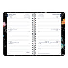 Blueline 2026 Dramatic Floral Weekly/Monthly Planner with Printed Cover - 8'' x 5'' - Bilingual-Twin-wire binding with soft printed cover