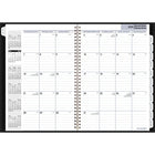 AT-A-GLANCE 2026 Premiere Monthly Planner - 11-7/8" H x 7-7/8" W - Black - Bilingual-One month per two-page spread with ruled daily blocks