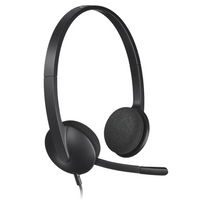 Logitech USB H340 Headset-With easy plug-and-play operation, simply plug the USB-A connector into your computer and you’re ready to talk, listen to music or play games.