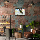 Mario Lemieux Pittsburgh Penguins - Framed Canvas - 31" x 22"-Officially licensed by the NHL and NHLPA