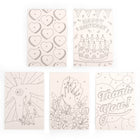 Kikkerland Paint By Numbers Cards-Designed by Hector Serrano