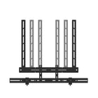 Kanto Universal Sound Bar Mounting Bracket - Wall and TV Mounting - Black-3M™ Dual-Lock™ pads included for sound bars without mounting holes