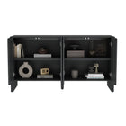 Manhattan Comfort Linda 60" Modern 4-Door Sideboard - Charcoal Gray-10