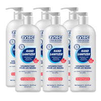 Zytec Germ Buster Gel Hand Sanitizer FF - 1 L - 6 Pack-Kills harmful germs and bacteria.