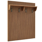 Modway Render Fluted 3-in-1 Hall Tree with Storage Bench & Coat Rack - Walnut-7