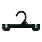 Eddie's 8" Bottom Hangers With Push Clips and Plastic Hook - Black - 200 Pack-Bottom Hanger With Push Clips and Plastic Hook