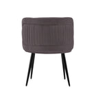 Manhattan Comfort Kaya 22.83" Modern Velvet Upholstered Dining Chair - Grey - Set of 2-Home Assembly Required. All Hardware Included