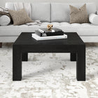 Hudson&Canal Langston 34"W Square Coffee Table - Black Grain-Features easy assembly