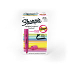 Sharpie Chisel Tip Tank-Style Highlighters - Pink - 12 Pack-SMEAR GUARD ink—specially formulated to resist smearing