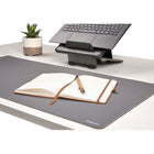 Fellowes Breyta Desk Mat - Grey-Non-slip base keeps desks mat in place throughout the day