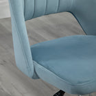 Vinsetto Armless Swivel Computer Desk Chair - Sky Blue-Colour: Sky Blue