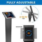 Mount-It! MI-3880B_G10 Anti-Theft Tablet Kiosk for iPad, iPad Air, iPad Pro-Stand Height: 42.3"