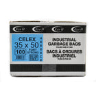 Eco II Garbage Bags - 35" x 50" - Strong - Blue Tint - 100 Pack-35" x 50"