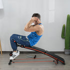 Soozier Sit Up Bench Core Workout Adjustable Thigh Support Foldable for Home Gym Black-Foldable design for easy storage 