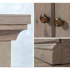 Sauder 5-Shelf Bookcase - Laurel Oak-Dimensions: 35-1/4" W x 13-1/4" D x 69-3/4" H