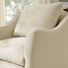 Modway Somerset Linen Blend Slipcovered Armchair - Linen-Durable Woven Fabric Upholstery
