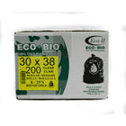 Eco II Oxo-Biodegradable Garbage Bags - 30" x 38" -  Regular - Clear Tint - 25/Roll - 200 Pack-30" x 38"
