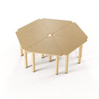 Mitybilt Environ Triangle Table - 24" L x 24" D-High pressure scratch resistant laminate
