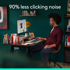 Logitech Signature M550 L Wireless Optical Mouse for Large Sized Hands - Classic Red-Connect the way you like: Connect this cordless computer mouse in an instant via Bluetooth Low Energy or Logi Bolt USB receiver