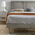 Modway Marlee Wood Full Platform Bed with Angular Frame - Grey-Weight Capacity: 600 lb