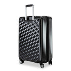 Ricardo Beverly Hills Melrose 26" Hardside Check-in Luggage - Medium - Upright - Black-Telescoping handle with comfort grip: Provides smooth, comfortable control while navigating airports, hotels, and busy travel days