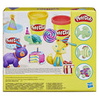 Play-Doh 12-Piece Celebration Modelling Clay Compound Pack-4 metallic shine colours: made with naturally occurring mica glitter, the sparkly green, purple, pink, and gold colours are sure to add some glitz and shine to kids' creations