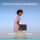 Logitech Flip Folio Keyboard Case for iPad 11/13 Pro (M4/M5) Air 13/11(M2/M3/M4)5th Gen - Graphite-Front and back protection: This iPad case with keyboard shields your iPad Pro and iPad Air from everyday bumps and scratches for all-around durability