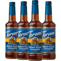 Torani Sugar Free Brown Sugar Cinnamon Syrup - 750 mL - 4 Pack-A Perfect Pair: A complete pair of brown sugar and cinnamon right at your home. So be ready to be a part of sweet brown sugar and cinnamon world