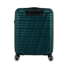 American Tourister Surftime Spinner Carry-on - Metallic Teal-Integrated TSA-approved lock provides added security when checking in your luggage.