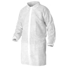 Latoplast Polypropylene Lab Coat - Medium - White-White polypropylene