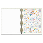 Orange Circle Studio 2027 Extra-Large Spiral Planner - 11" x 8-1/2" - Floral Framework - Bilingual-7