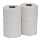 Pacific Blue Basic 1-Ply Jumbo Junior Bathroom Tissue - 3.5" W x 2000' L - White - 8 Pack-High-capacity: 2,000 feet per roll helps reduce maintenance time and risk of run out