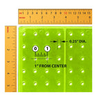 Azar Studio Base Pegboard Floor Stand - 60" x 17" - Green-Fifty clear hooks included
