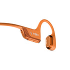 Shokz OpenRun Pro2 Bone Bluetooth Headphones - Orange-Crystal-Clear Calls - Strategically positioned dual wind-resistant microphones and an AI noise reduction algorithm filter out 96.5% of background noise, including wind at speeds of up to 15 miles per hour