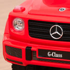 Aosom Mercedes-Benz G350 Toddler Sliding Car - Red-Comfortable seat with foot rest, guardrail and sun shade 