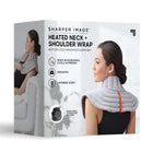 Sharper Image Heated Neck & Shoulder Aromatherapy Wrap - Lavender Scented - Hot/Cold-Therapeutic Hot & Cold Options: Customize Your Relaxation Experience By Microwaving The Wrap For Soothing Warmth Or Freezing It For A Refreshing Cool Sensation, Perfect For Stress Relief.